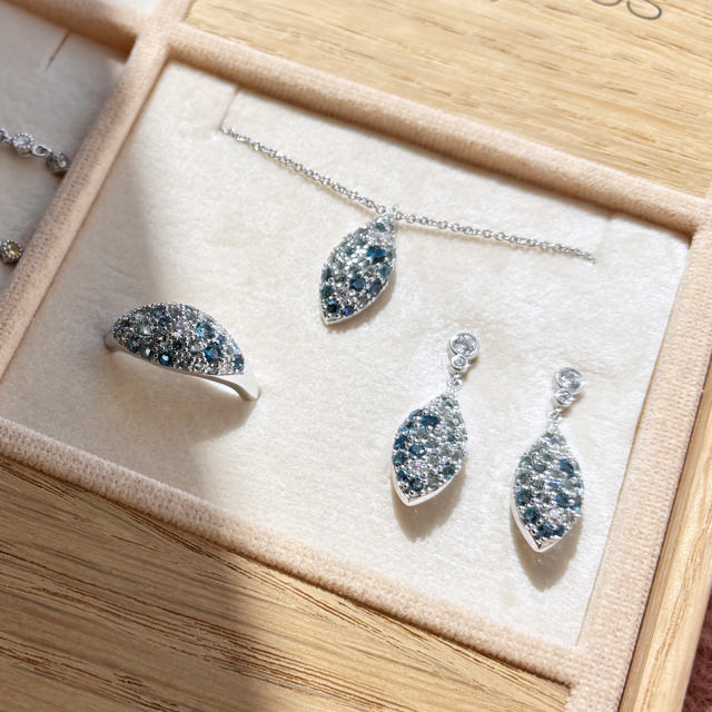 Pendant blue zir. 925 rho.