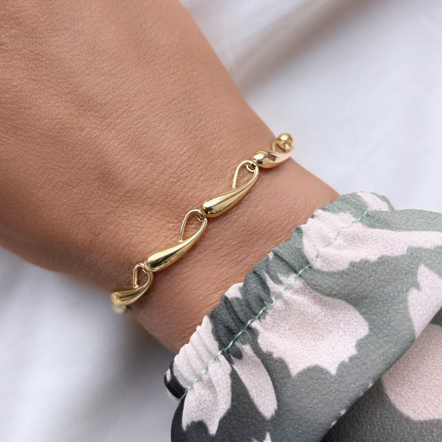 Bracelet 925 goldplated 17+2 cm