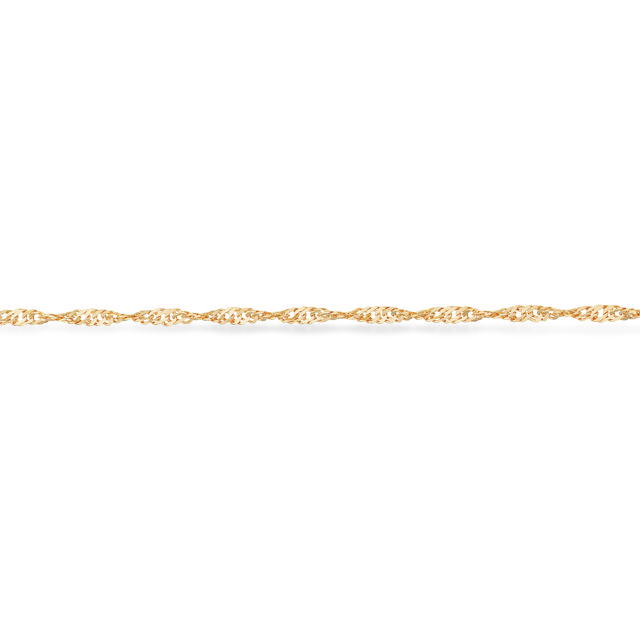 Bracelet singapore 925 goldplated 17+2cm