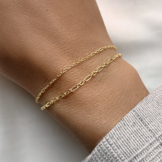 Bracelet 925 goldplated 17+2 cm