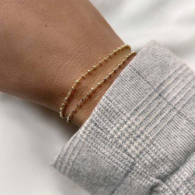 Bracelet 925 goldplated 17+2 cm