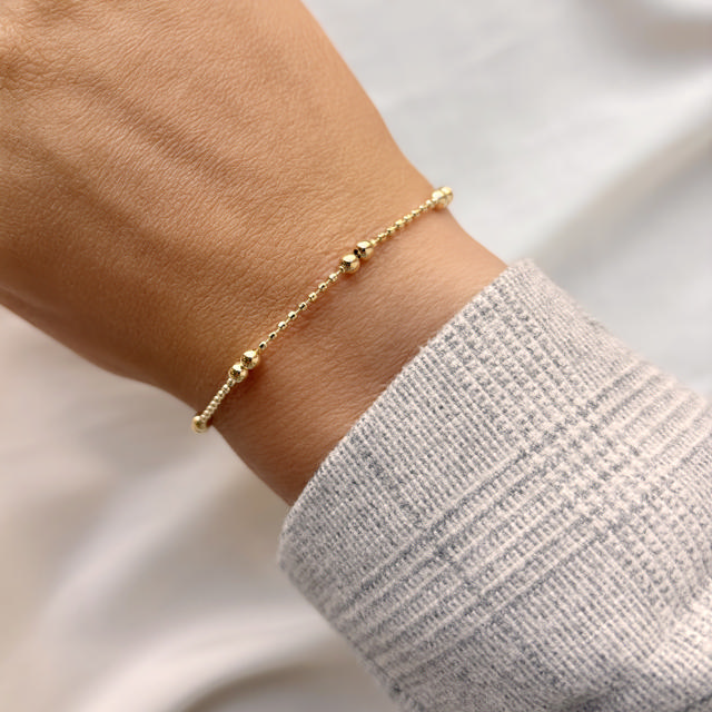 Bracelet 925 goldplated 17+2 cm