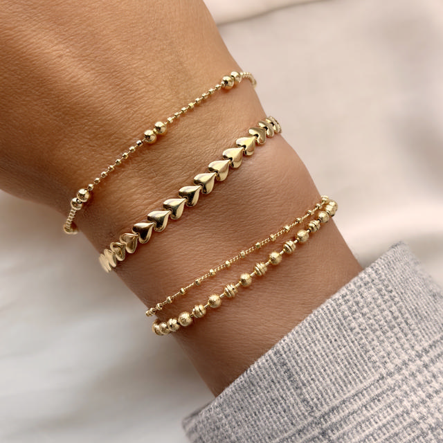 Bracelet 925 goldplated 17+2 cm