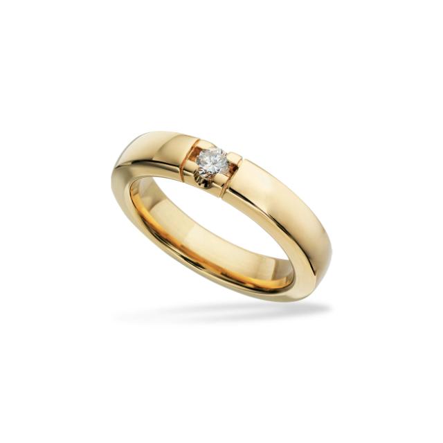 *Grace Ring 14 kt rd 1x0,15 H-W/SI