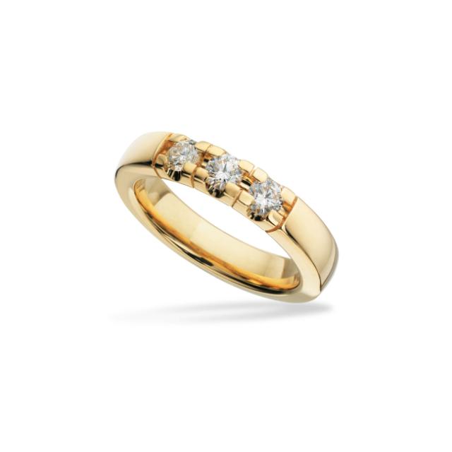 *Grace Ring 14 kt rd 3x0,15 H-W/SI