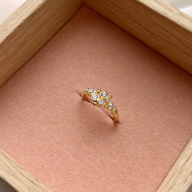 Ring zir. 925 goldplated