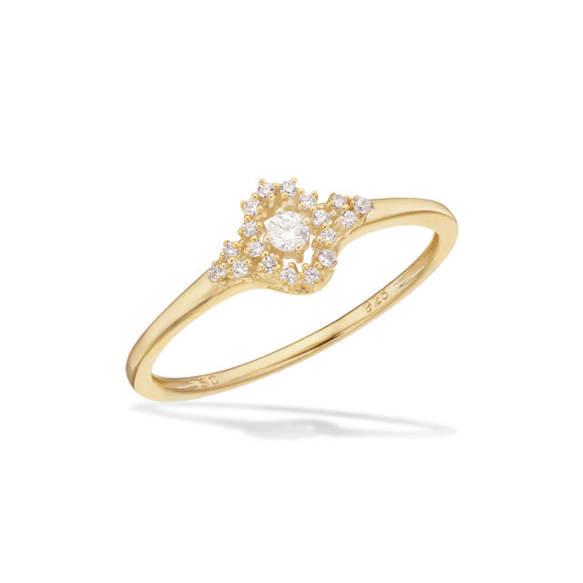 Ring zir. 925 goldplated