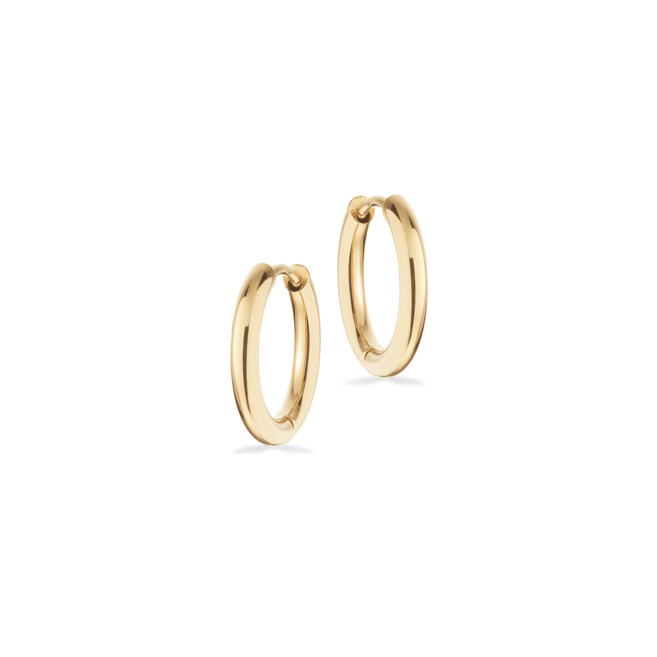 Hoops steel goldplated