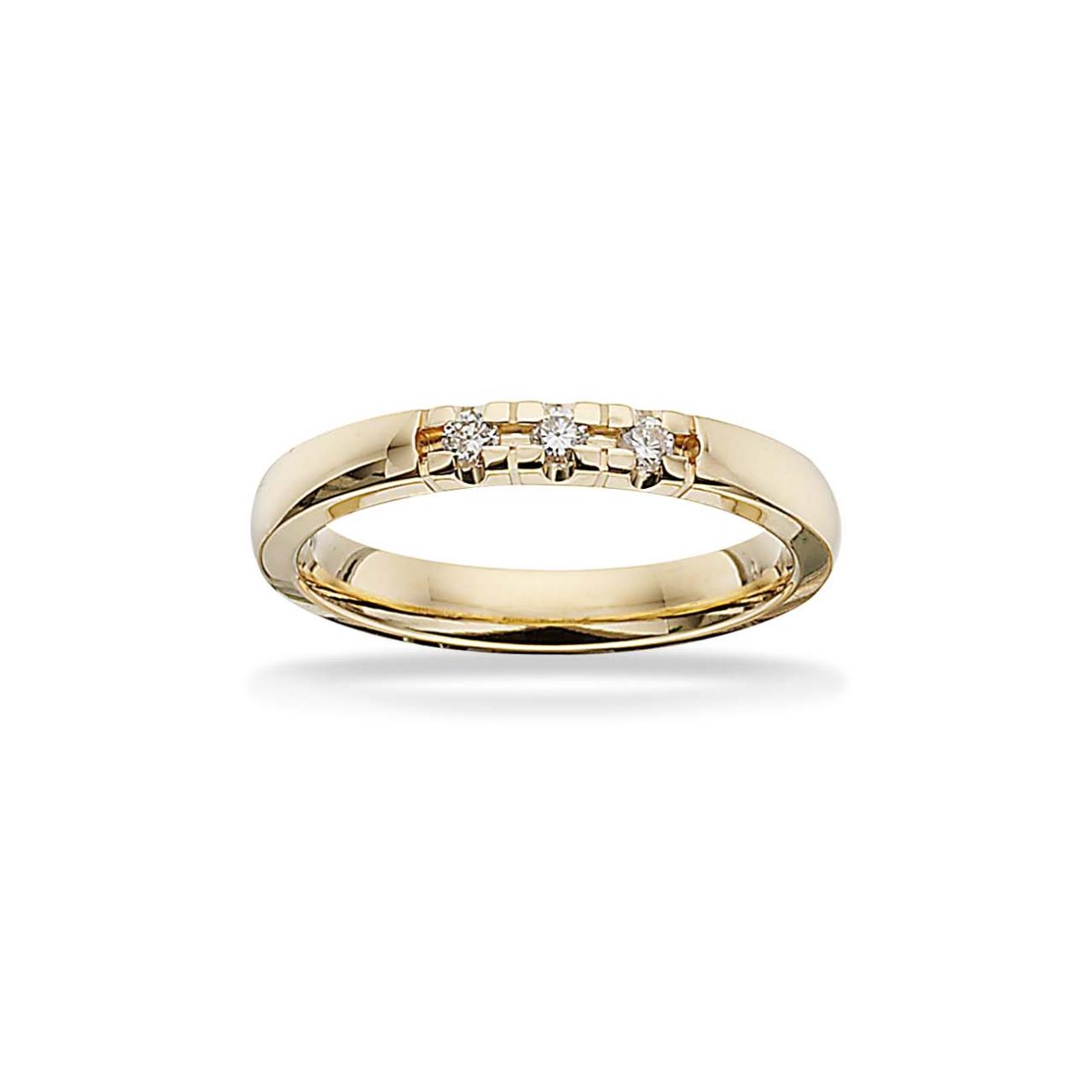 *Grace Ring 14kt.rd 3x0,03 H-W/SI