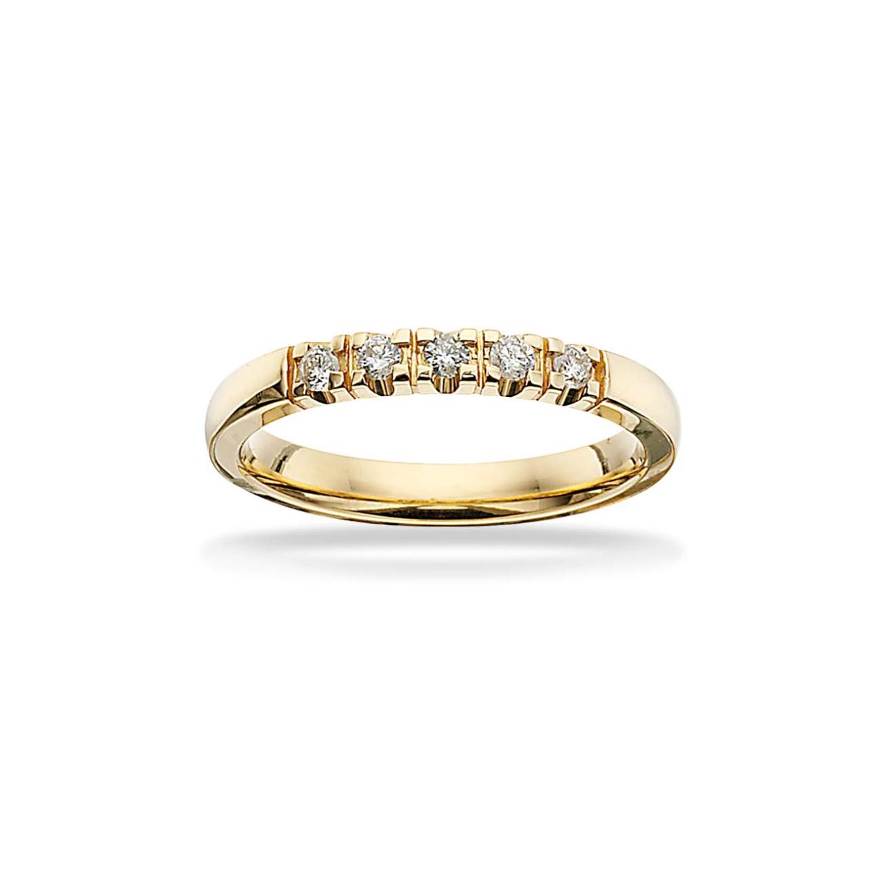 *Grace Ring 14kt.rd 5x0,03 H-W/SI