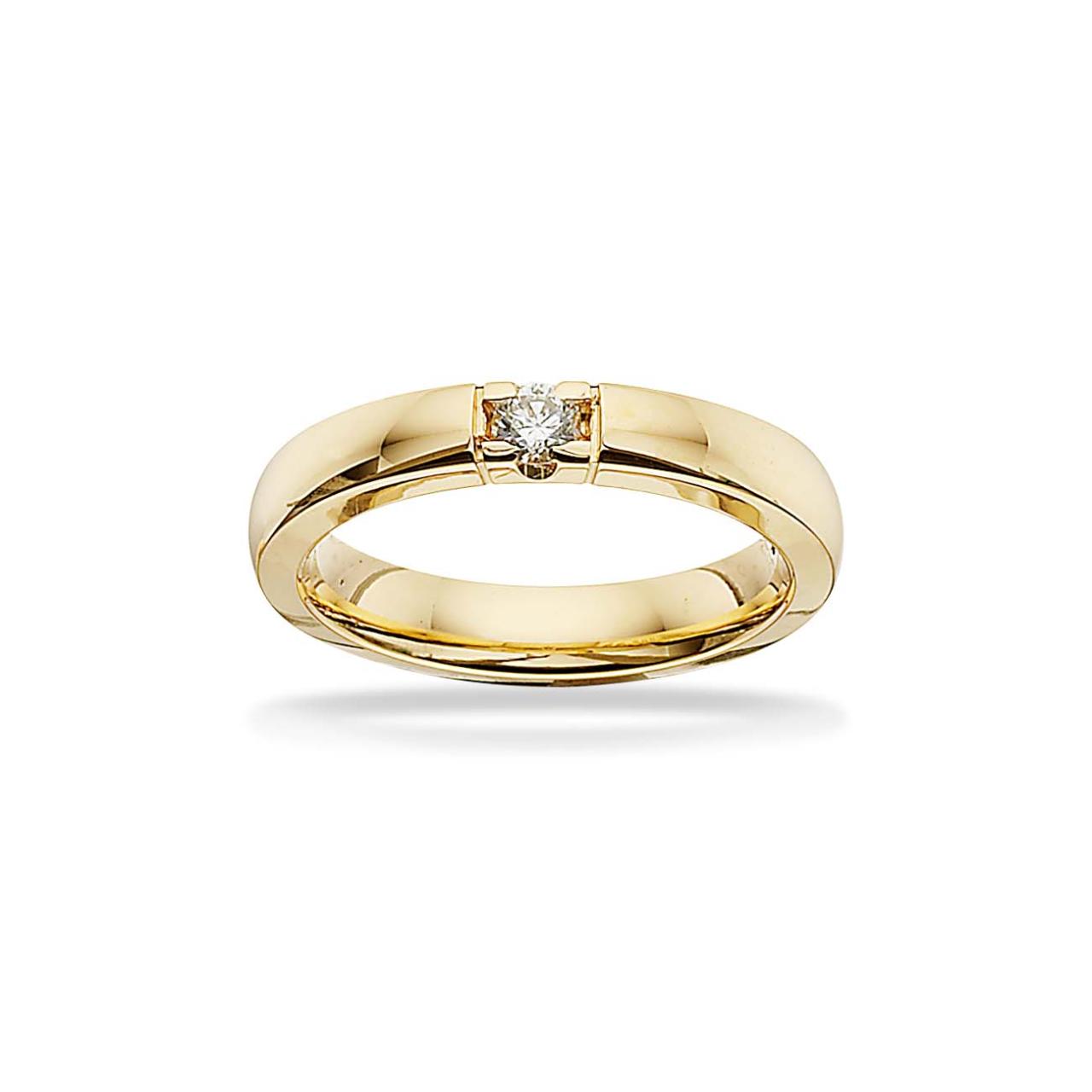 *Grace Ring 14 kt rd 1x0,11 H-W/SI
