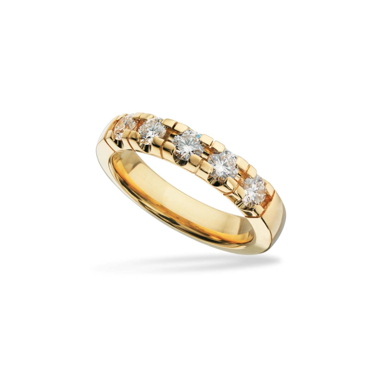 *Grace Ring 14 kt rd 5x0,15 H-W/SI
