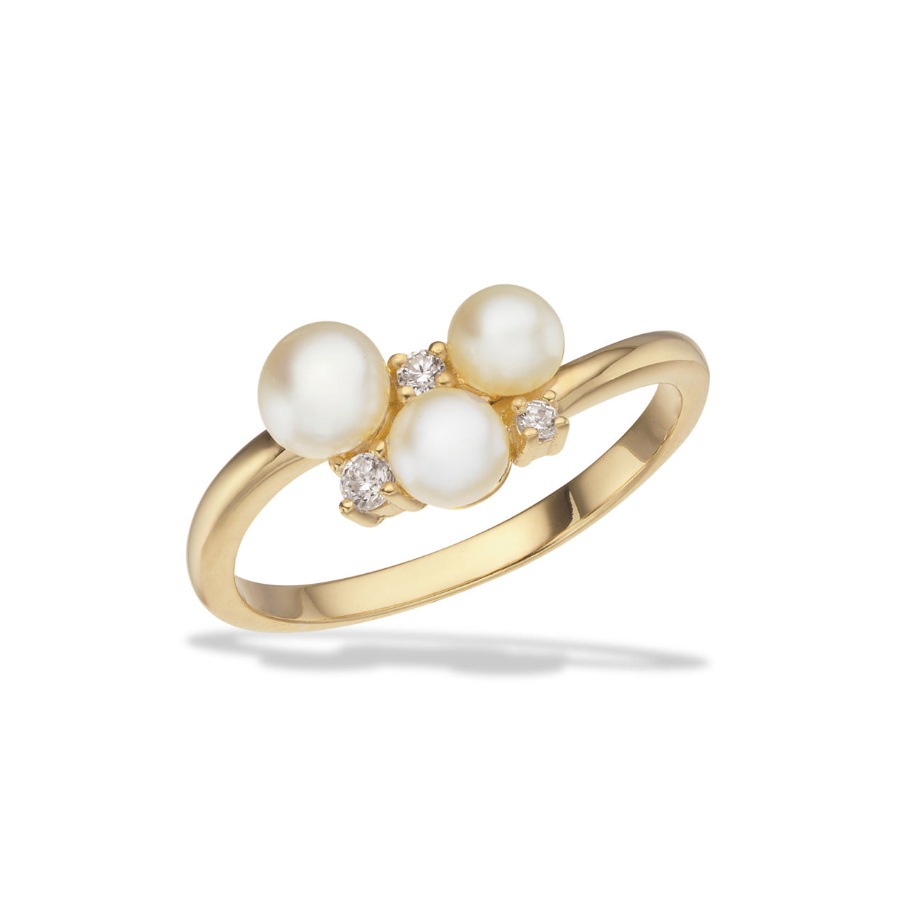 Ring fwp. zir. 925 goldplated