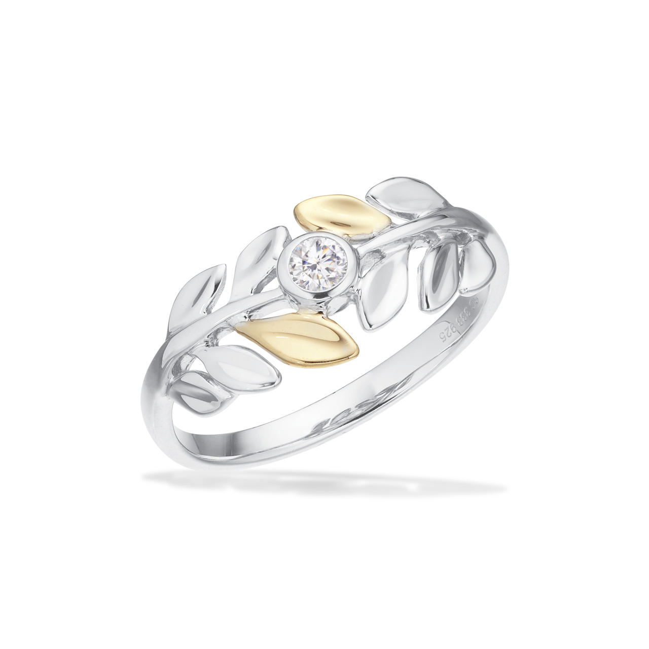 Ring zir. 925/333 yell.