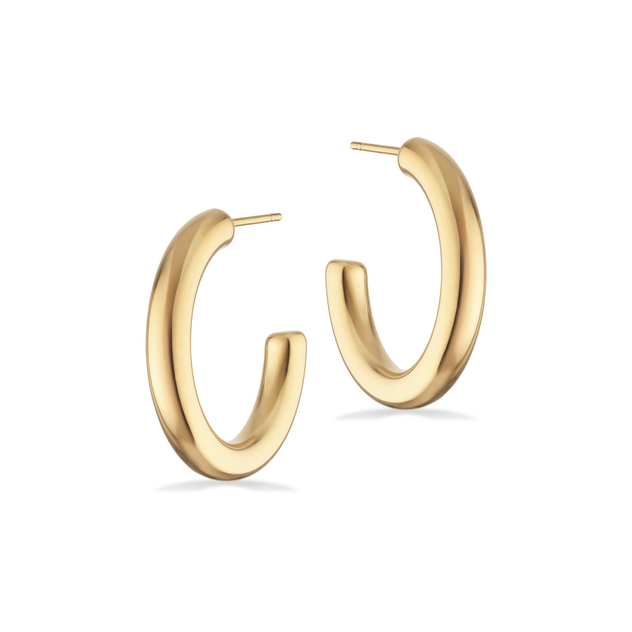 Half hoops steel goldplated