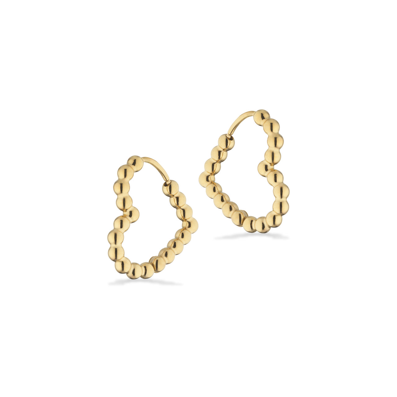 Hoops heart steel goldplated