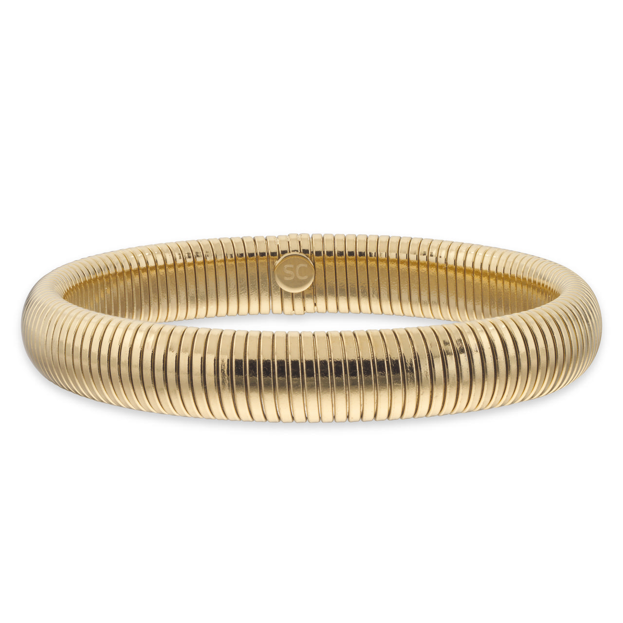 Bracelet steel goldplated 15,5+3cm